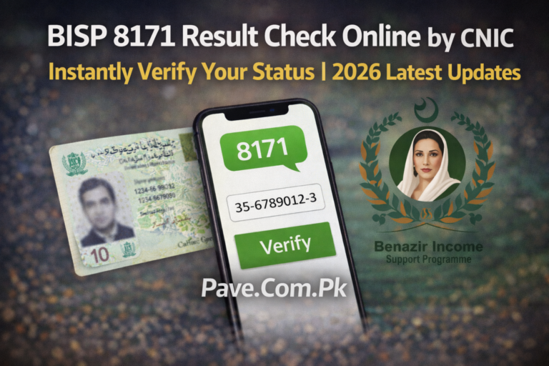 BISP 8171 Result Check Online by CNIC – Instantly Verify Your Status 2026 Latest Updates