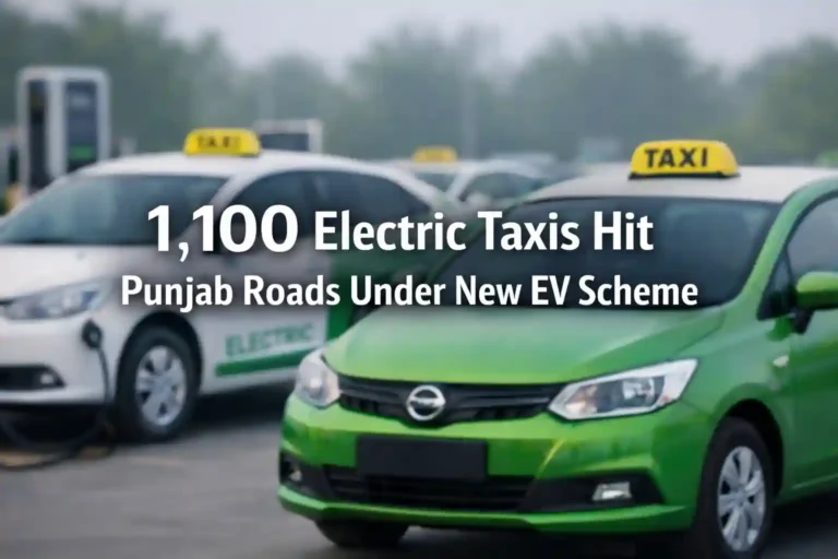 1,100 Electric Taxis Hit Punjab Roads Under New EV Scheme