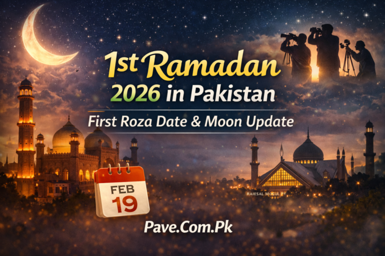 1st Ramadan 2026 in Pakistan – First Roza Date & Moon Update