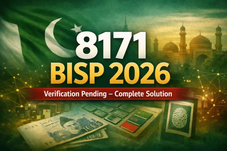8171 BISP 2026 Verification Pending – Complete Solution 4 8171 BISP 2026 Verification Pending – Complete Solution