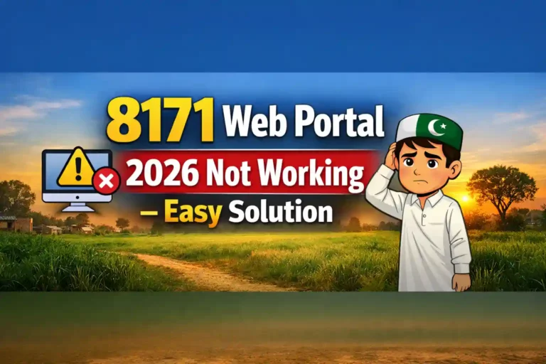 8171 Web Portal 2026 Not Working – Easy Solution