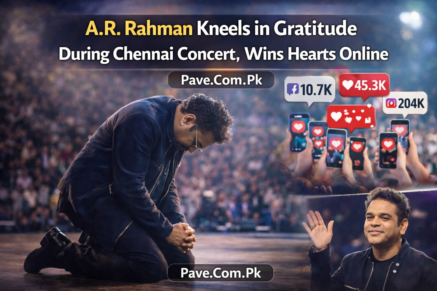 A.R. Rahman Kneels in Gratitude During Chennai Concert Wins Hearts Online 2