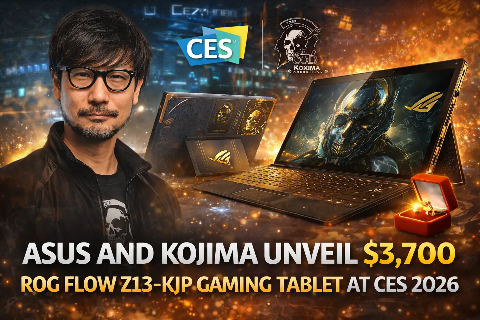 Asus and Kojima Unveil $3,700 ROG Flow Z13-KJP Gaming Tablet at CES 2026 1 Asus and Kojima Unveil $3,700 ROG Flow Z13-KJP Gaming Tablet at CES 2026