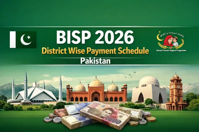 BISP 2026 District Wise Payment Schedule Pakistan 8 BISP 2026 District Wise Payment Schedule Pakistan