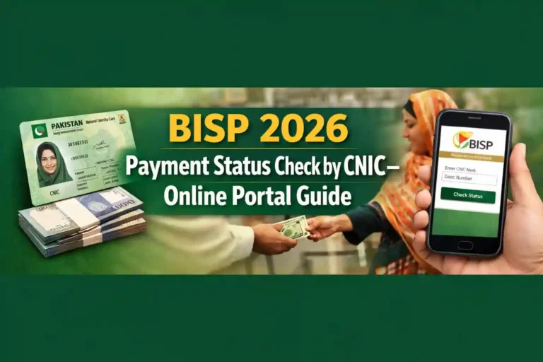 BISP 2026 Payment Status Check by CNIC – Online Portal Guide 3 BISP 2026 Payment Status Check by CNIC – Online Portal Guide