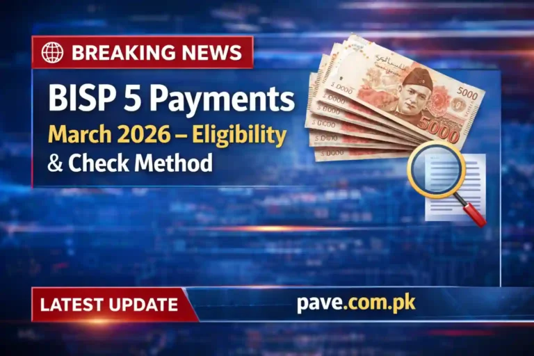 BISP 5 Payments March 2026 – Eligibility & Check Method 3 BISP 5 Payments March 2026 – Eligibility & Check Method