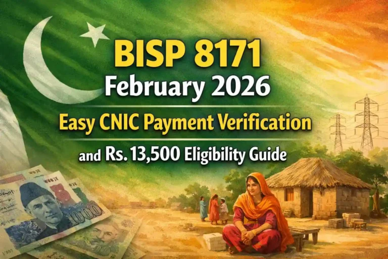 BISP 8171 February 2026 Easy CNIC Payment Verification and Rs. 13,500 Eligibility Guide 9 BISP 8171 February 2026 Easy CNIC Payment Verification