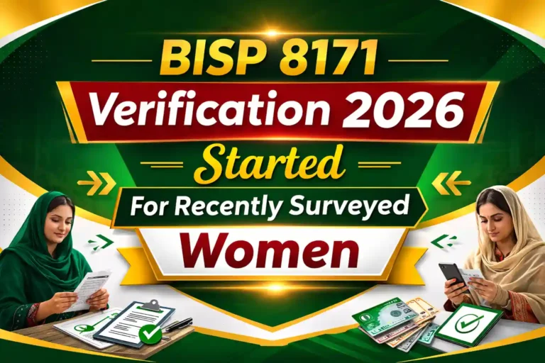 BISP 8171 Verification 2026 Started For Recently Surveyed Women