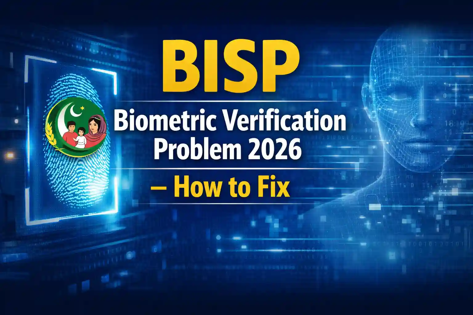 BISP Biometric Verification Problem 2026 – How to Fix