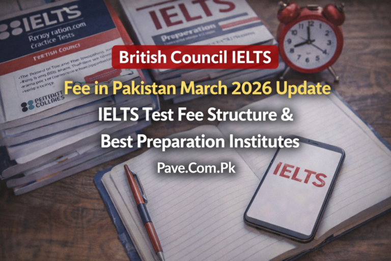 British Council IELTS Fee in Pakistan March 2026 Update – IELTS Test Fee Structure & Best Preparation Institutes