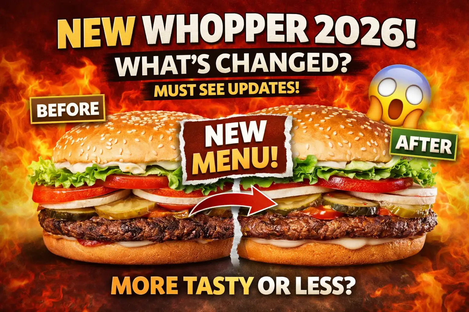 Burger King Whopper Changes 2026 What’s New, What’s Removed & Why It Matters