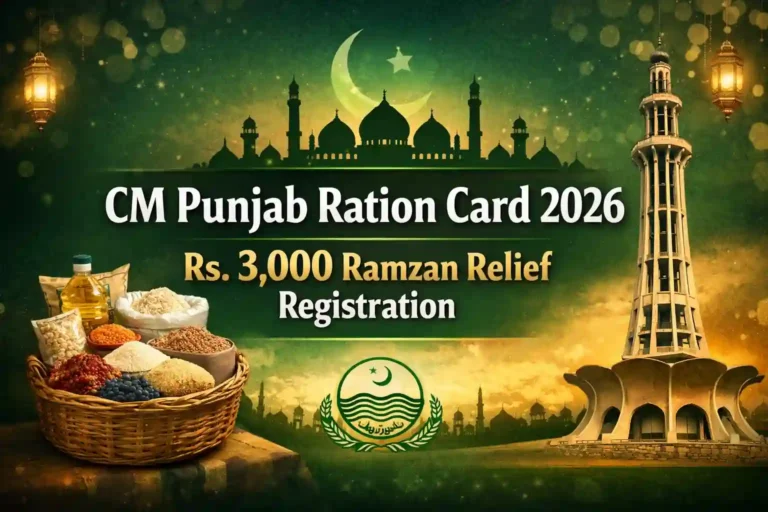 CM Punjab Ration Card 2026 Registration Starts – Get Rs. 3,000 Ramzan Relief 5 CM Punjab Ration Card 2026 Rs. 3,000 Ramzan Relief Registration