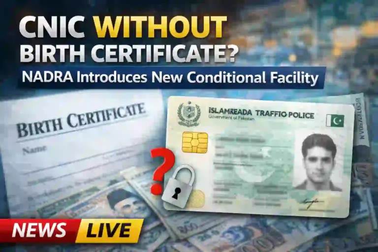 CNIC Without Birth Certificate? NADRA Introduces New Conditional Facility 4 CNIC Without Birth Certificate? NADRA Introduces New Conditional Facility