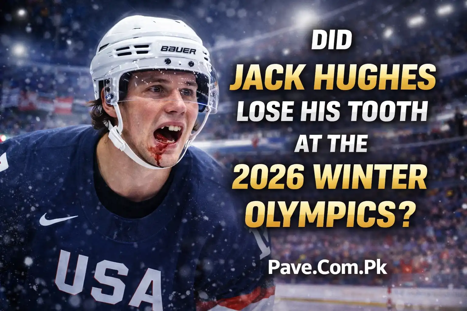 Did Jack Hughes Lose His Tooth at the 2026 Winter Olympics 1 Did Jack Hughes Lose His Tooth at the 2026 Winter Olympics
