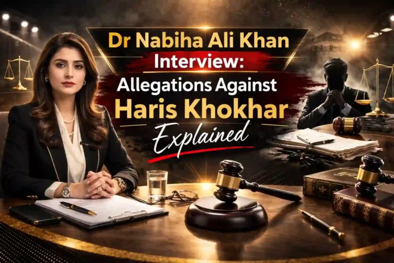 Dr Nabiha Ali Khan Interview: Allegations Against Haris Khokhar Explained 7 Dr Nabiha Ali Khan Interview Allegations Against Haris Khokhar Explained
