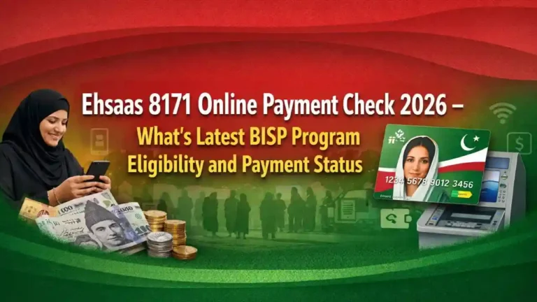 Ehsaas 8171 Online Payment Check 2026 – What’s Latest BISP Program Eligibility and Payment Status