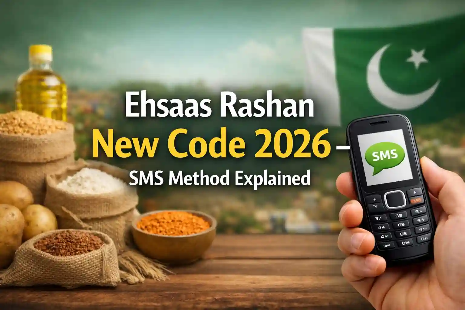 Ehsaas Rashan New Code 2026 – SMS Method Explained 1 Ehsaas Rashan New Code 2026 – SMS Method Explained