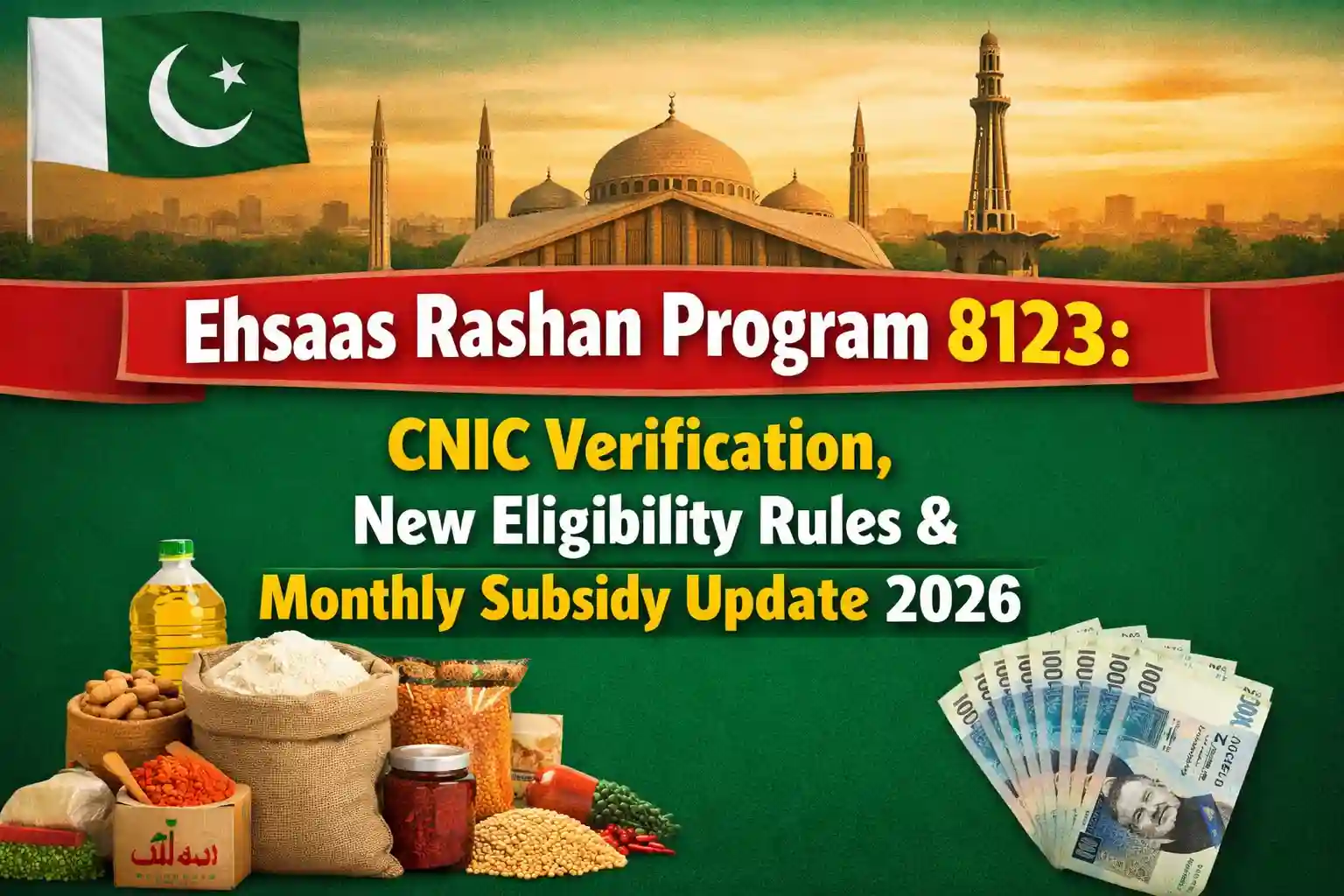 Ehsaas Rashan Program 8123: CNIC Verification, New Eligibility Rules & Monthly Subsidy Update 2026 1 Ehsaas Rashan Program 8123