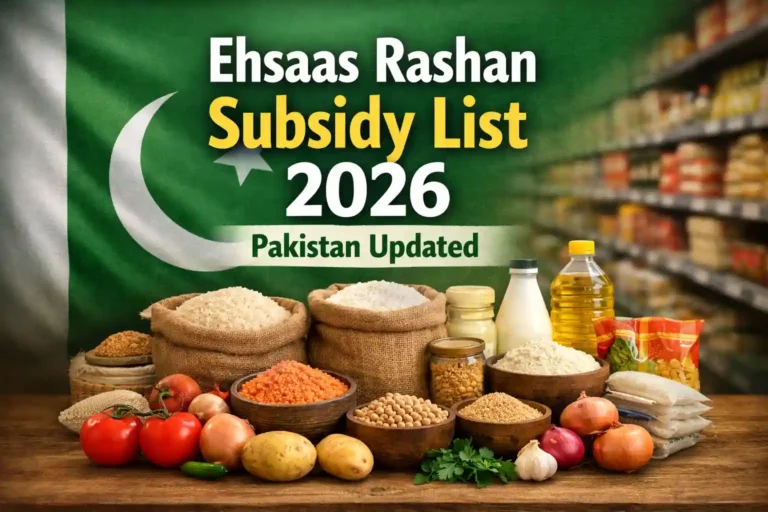 Ehsaas Rashan Subsidy List 2026 Pakistan Updated