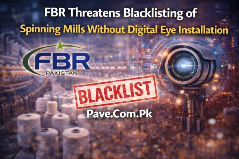 FBR Threatens Blacklisting of Spinning Mills Without Digital Eye Installation