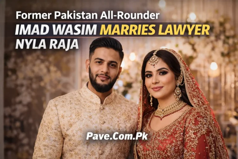 Former Pakistan All-Rounder Imad Wasim Marries Lawyer Nyla Raja