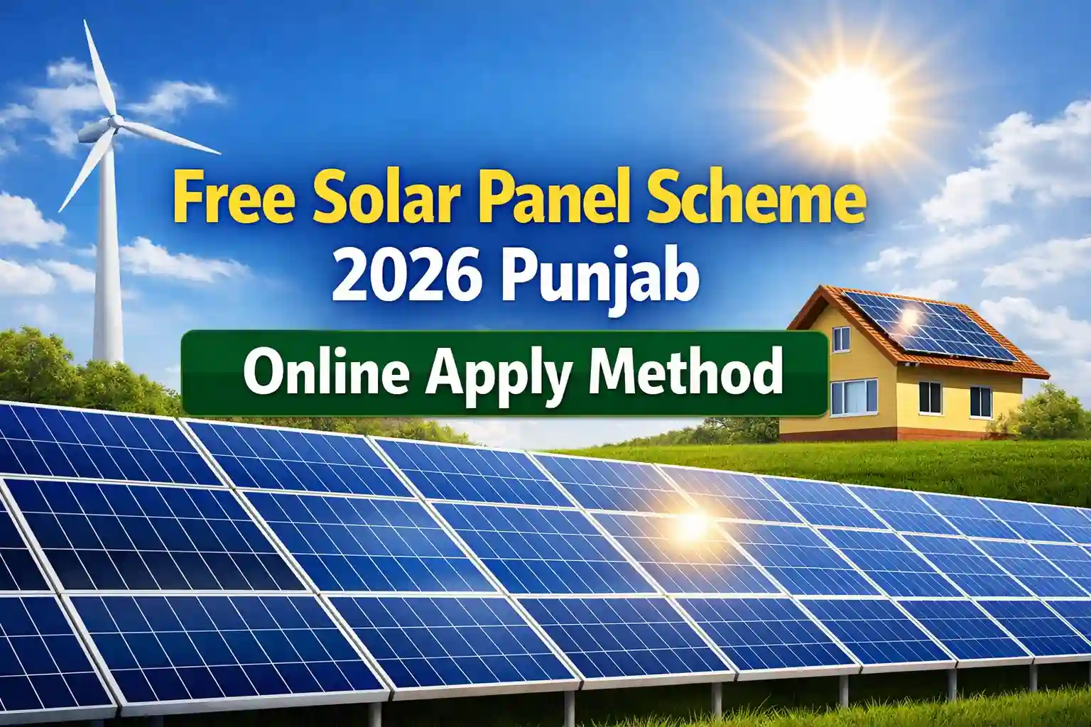 Free Solar Panel Scheme 2026 Punjab Online Apply Method