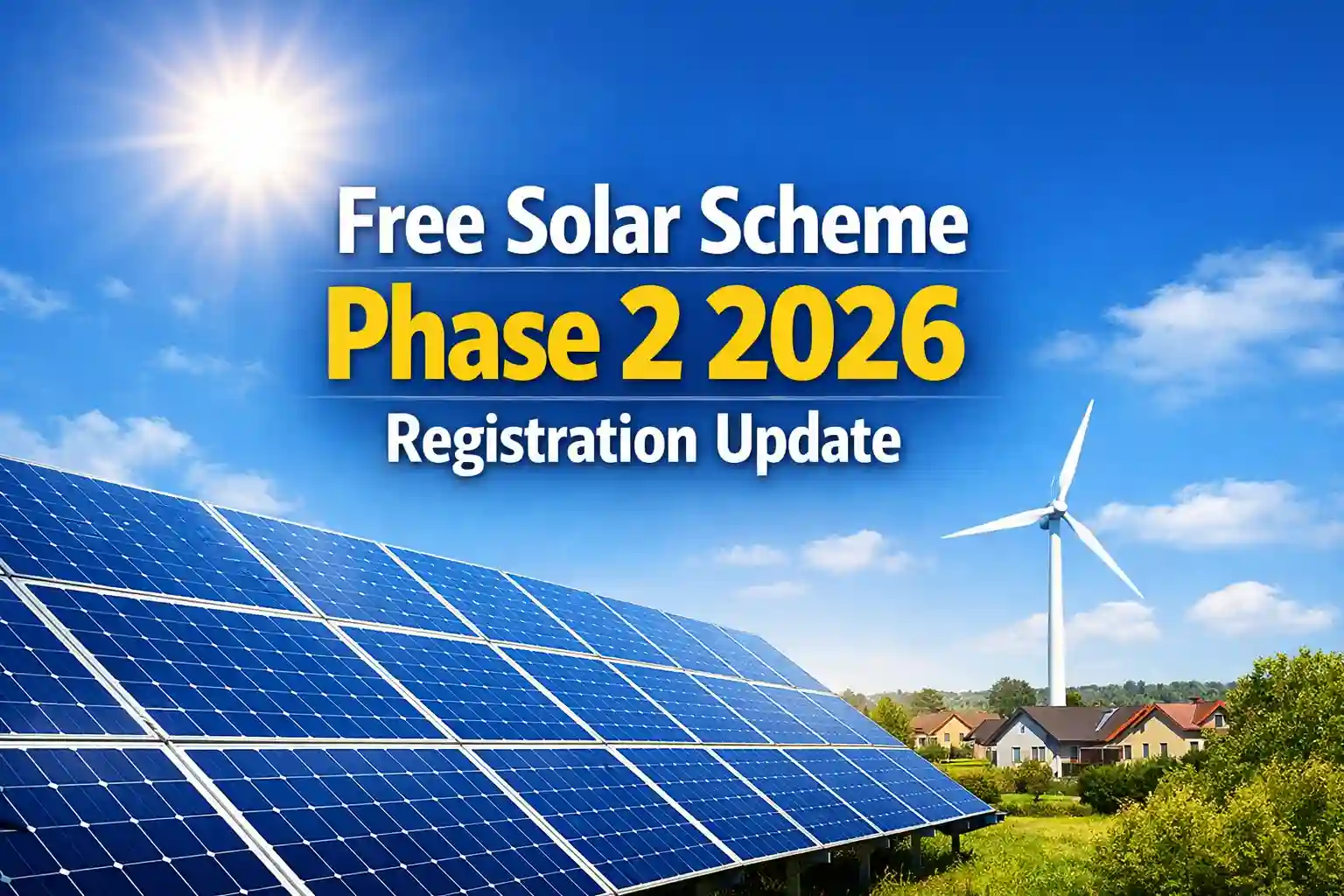 Free Solar Scheme Phase 2 2026 Registration Update