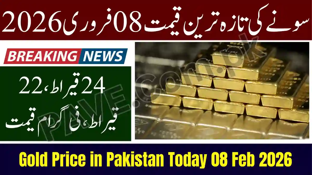Gold Price in Pakistan Today 08 February 2026 | Latest Gold Rates & Live Update 1 Gold Price in Pakistan Today 08 February 2026