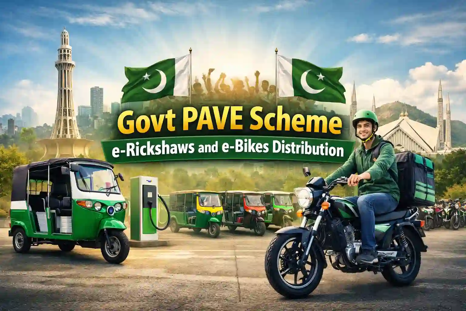 Govt PAVE Scheme e-Rickshaws and e-Bikes Distribution