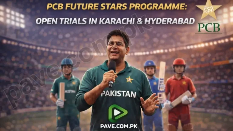 PCB Future Stars Programme: Open Trials in Karachi & Hyderabad