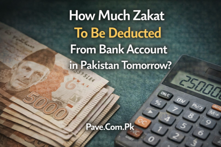 How Much Zakat To Be Deducted From Bank Account in Pakistan Tomorrow