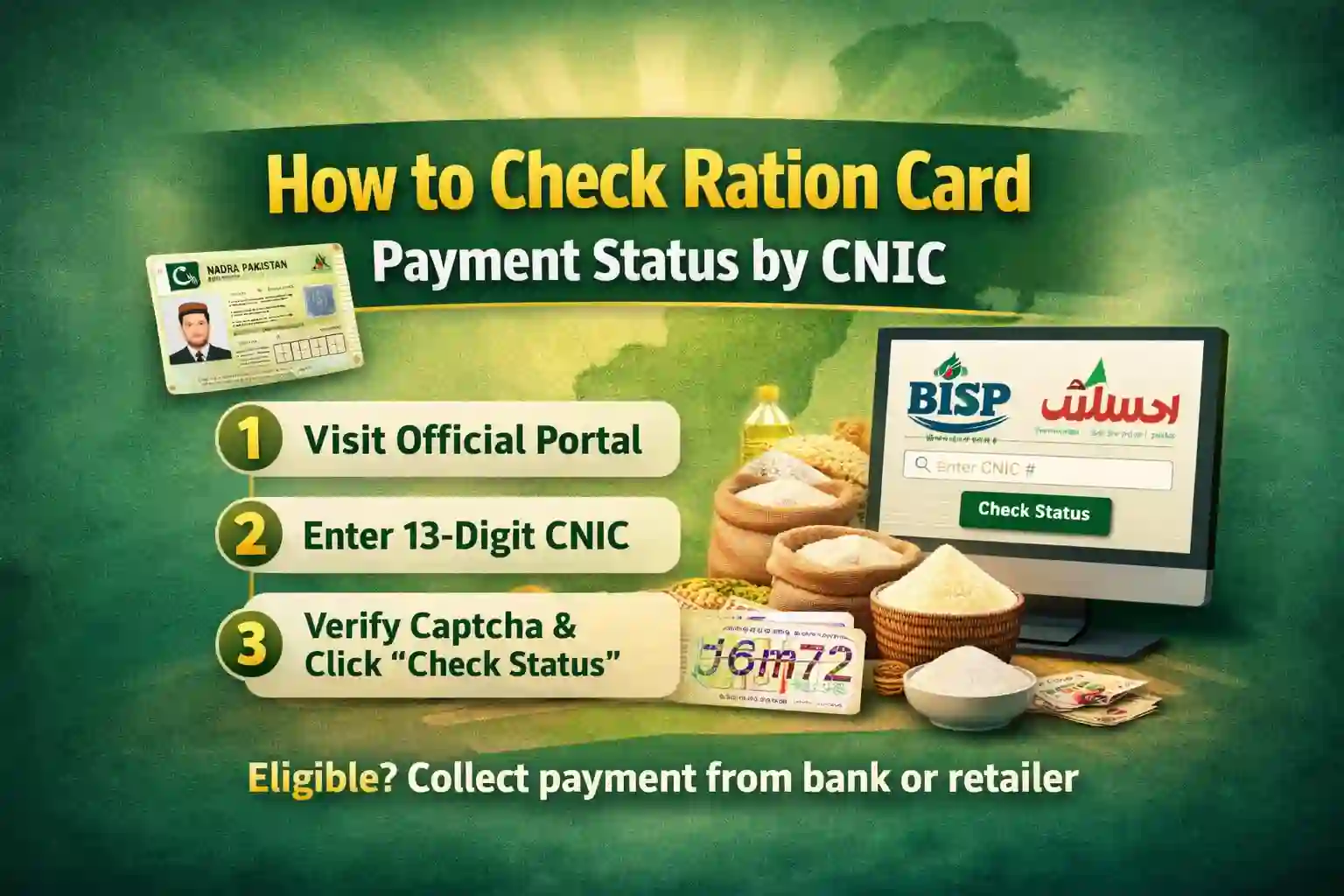 How to Check Ration Card Payment Status by CNIC