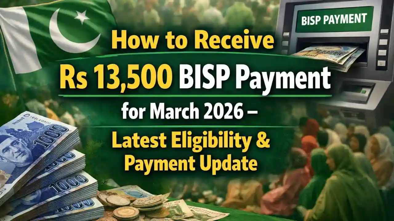 How to Receive Rs 13,500 BISP Payment for March 2026 – Latest Eligibility & Payment Update