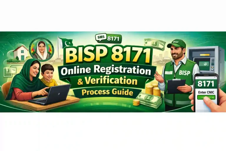 How to apply for BISP 8171 online Registration & Verification Process Guide