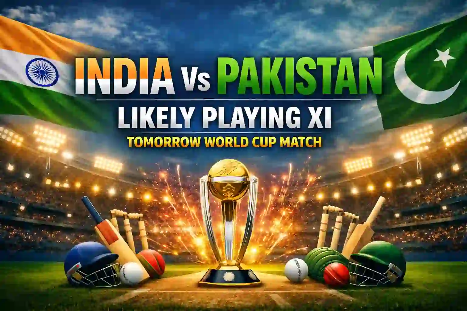 India Vs Pakistan Likely Playing XI Tomorrow World Cup Match 1 India Vs Pakistan Likely Playing XI Tomorrow World Cup Match
