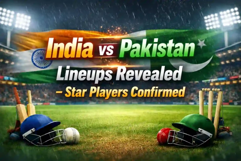 India vs Pakistan Lineups Revealed – Star Players Confirmed