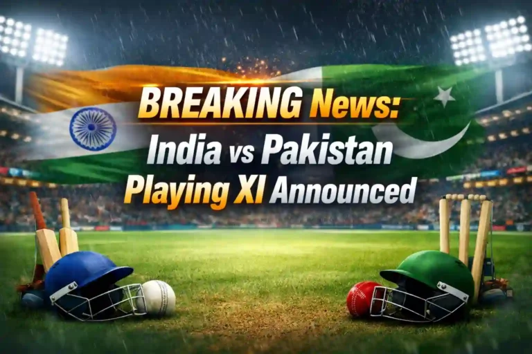 India vs Pakistan Playing XI Announced