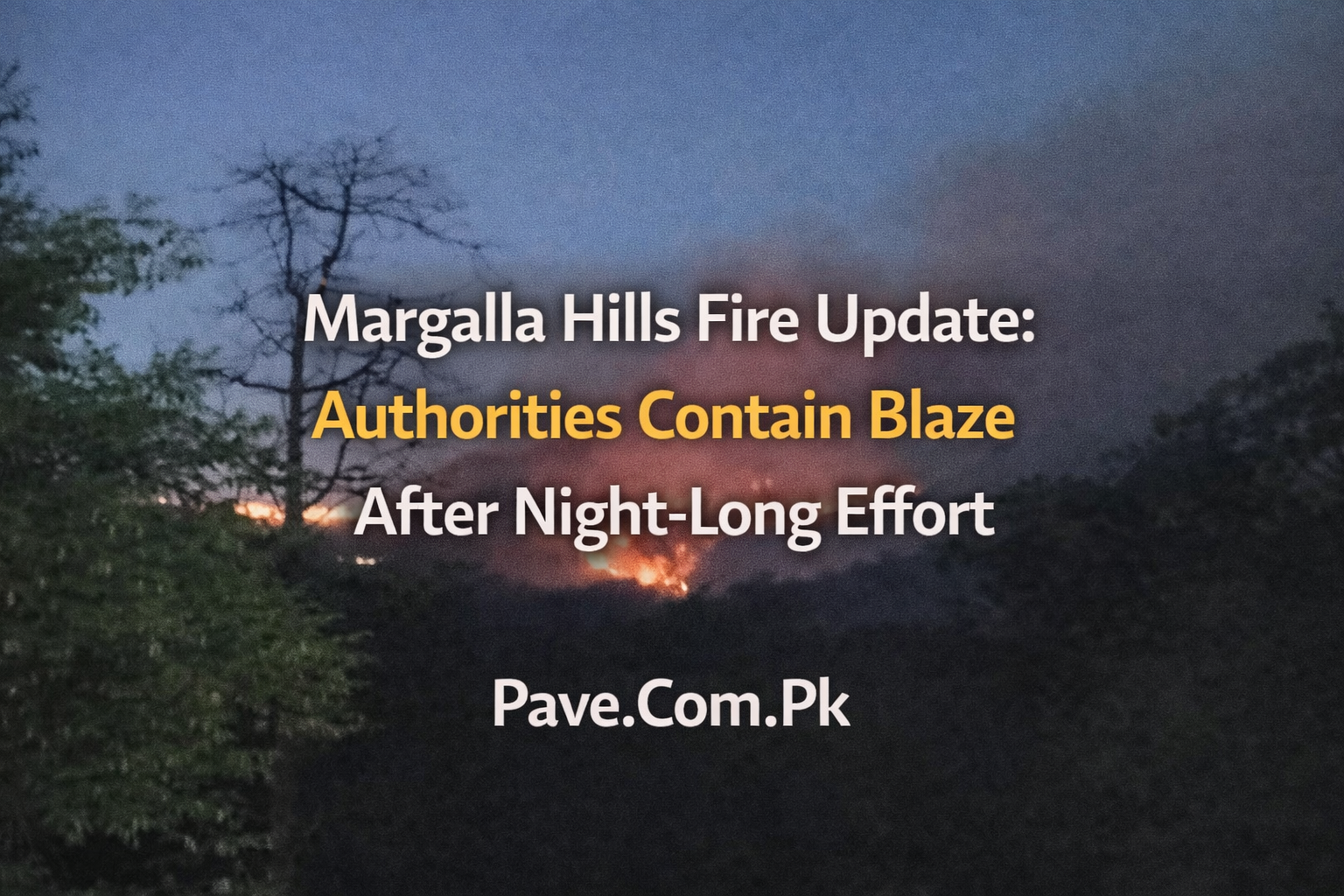 Margalla Hills Fire Update: Authorities Contain Blaze After Night-Long Effort 1 Margalla Hills Fire Update Authorities Contain Blaze After Night Long Effort