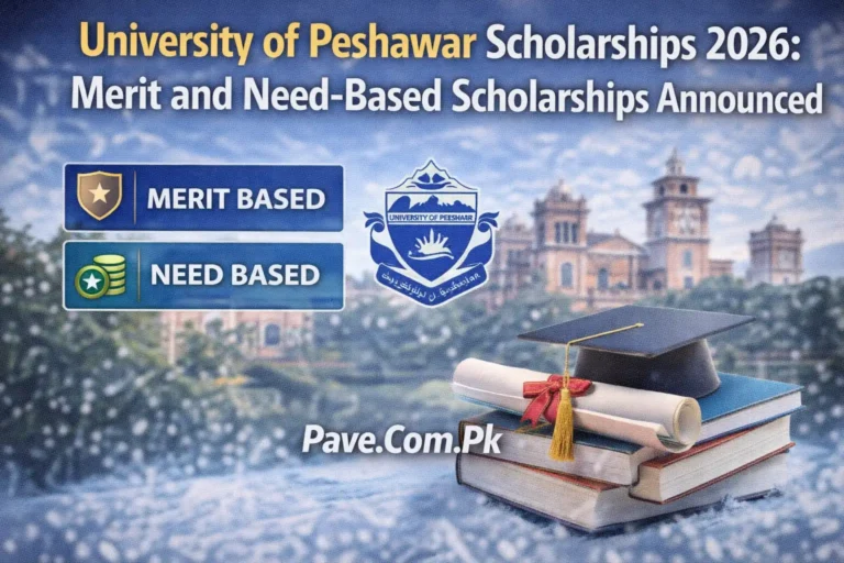 Merit and Need based Scholarships Announced for University of Peshawar Students 2026 9 Merit and Need based Scholarships Announced for University of Peshawar Students 2026