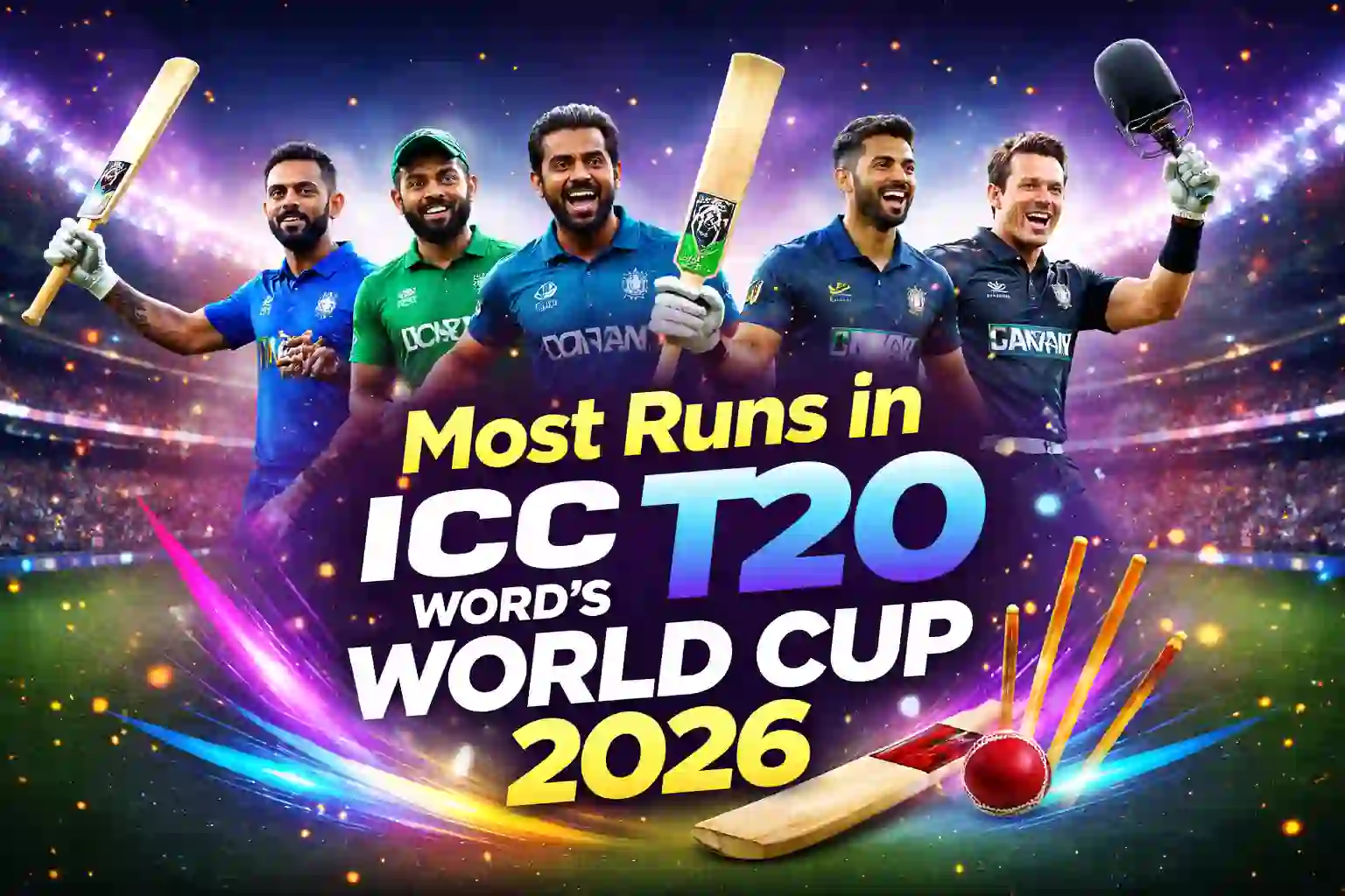 Most Runs in ICC Men’s T20 World Cup 2026 – Top Run Scorers List & Latest Updates 1 Most Runs in ICC Men’s T20 World Cup 2026