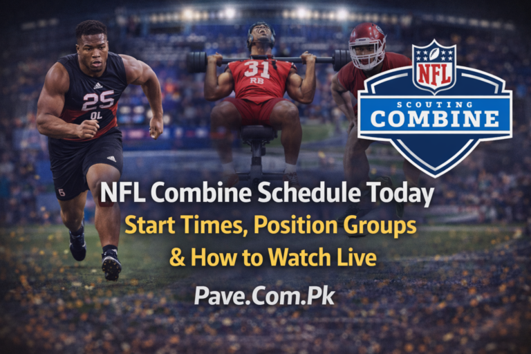 NFL Combine Schedule Today: Start Times, Position Groups & How to Watch Live