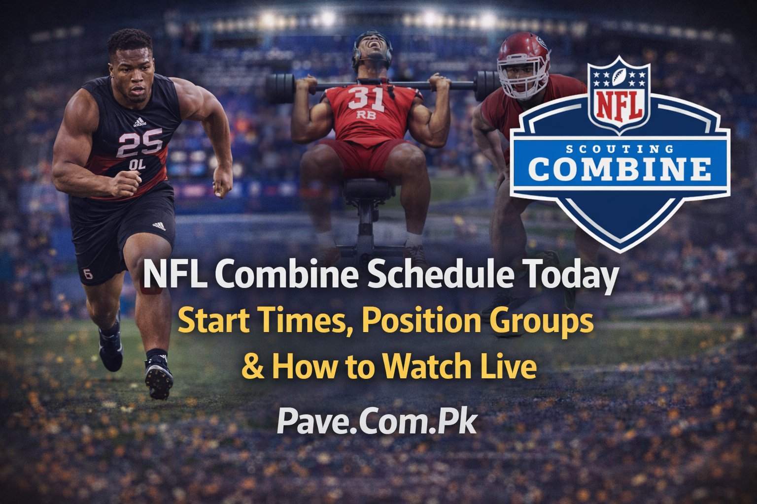 NFL Combine Schedule Today Start Times Position Groups How to Watch Live