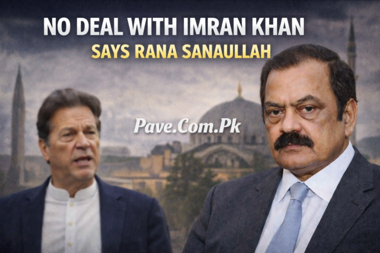No Deal With Imran Khan, Says Rana Sanaullah – Latest Pakistan Political Update
