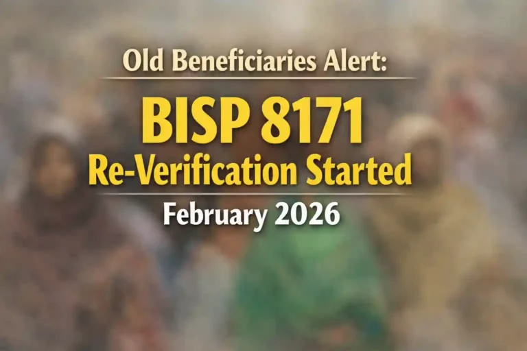 Old Beneficiaries Alert: BISP 8171 Re-Verification Started February 2026 6 Old Beneficiaries Alert BISP 8171 Re-Verification Started February 2026