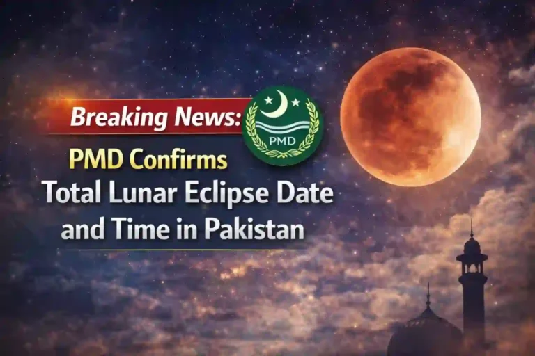 PMD Confirms Total Lunar Eclipse Date and Time in Pakistan