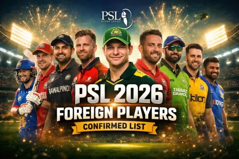 PSL 2026 Foreign Players Confirmed List 10 PSL 2026 Foreign Players Confirmed List