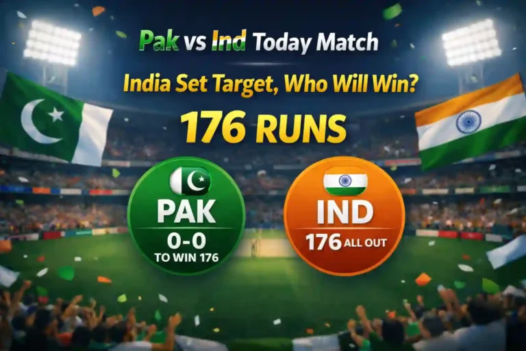 Pak vs Ind Today Match: India Set Target, Who Will Win