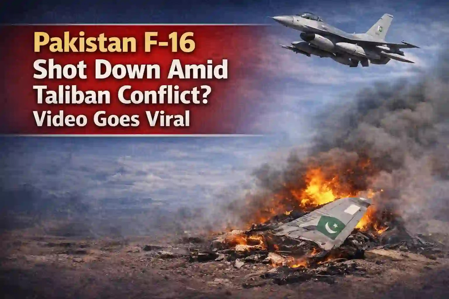 Pakisatn F-16 Shot Down Amid Taliban Conflict? Video Goes Viral