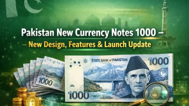Pakistan New Currency Notes 1000