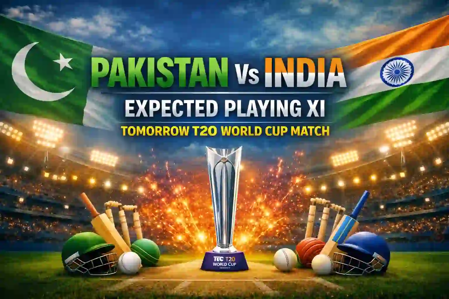 Pakistan Vs India Expected Playing XI – Tomorrow T20 World Cup Match 1 Pakistan Vs India Expected Playing XI – Tomorrow T20 World Cup Match